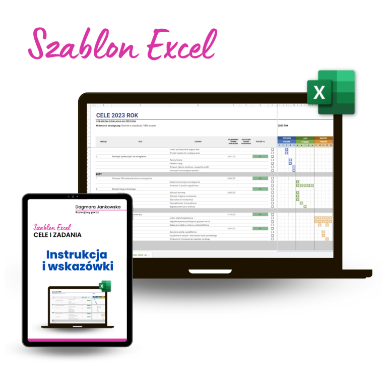 Szablon narzędzie do planowania celów i zadań